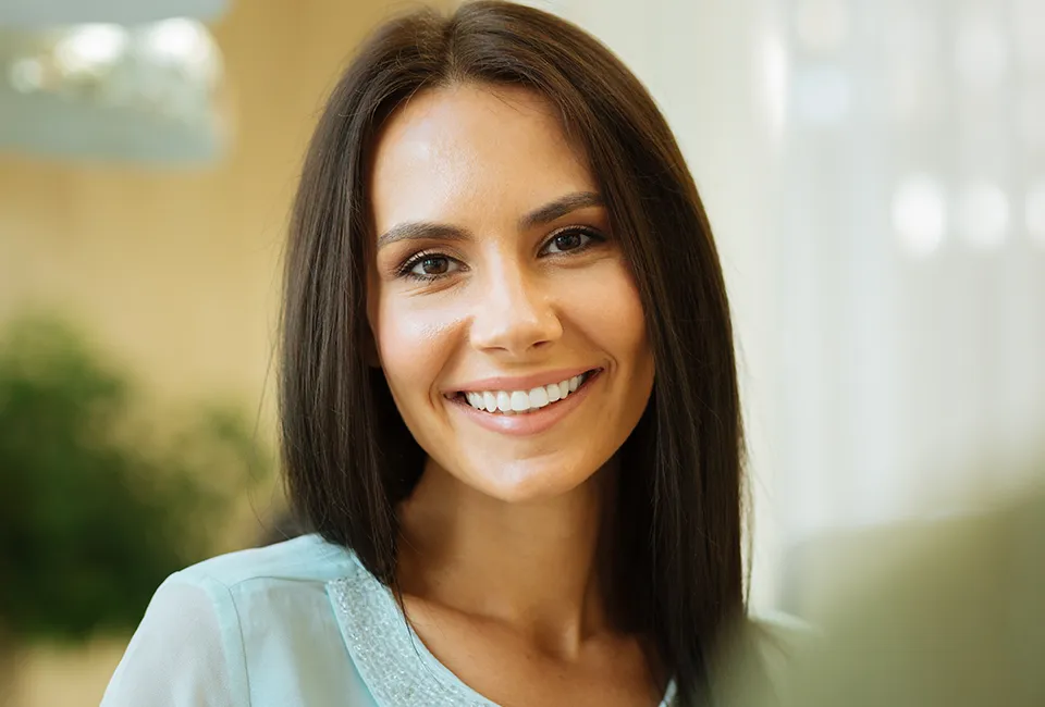 Happy patient smiling