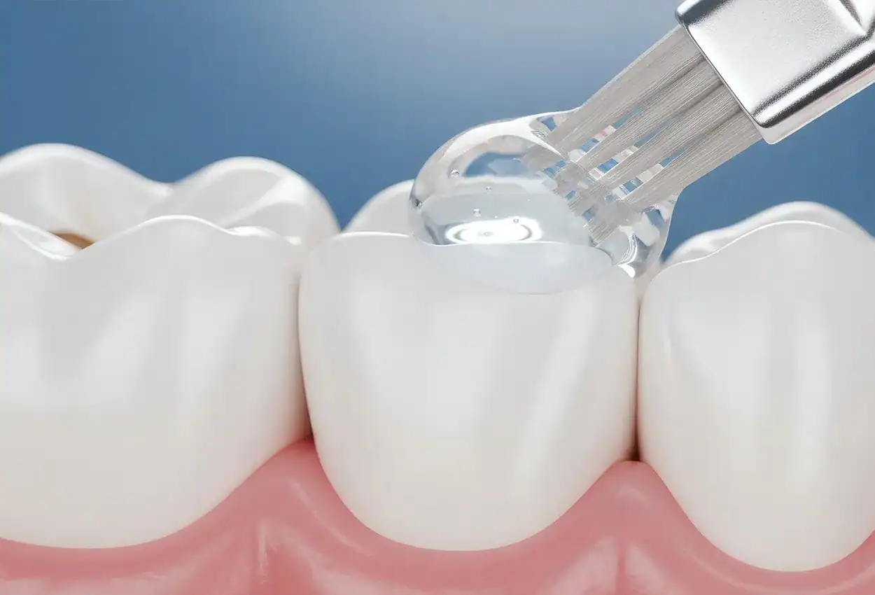 Patient getting dental check in Burlingame